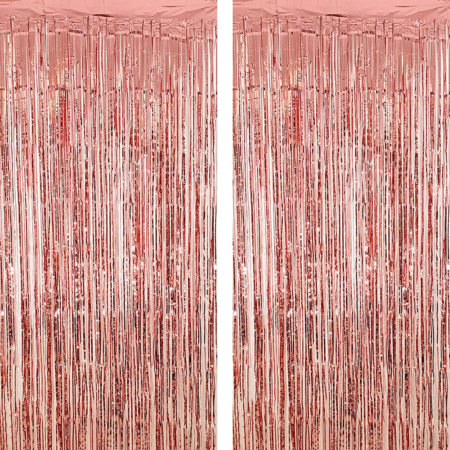Rose Gold Fringe Curtain Secondary image
