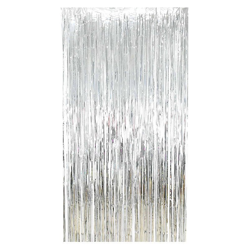 Silver Metallic Fringe Curtain – Photo Backdrop 6.5x3.3ft Secondary image
