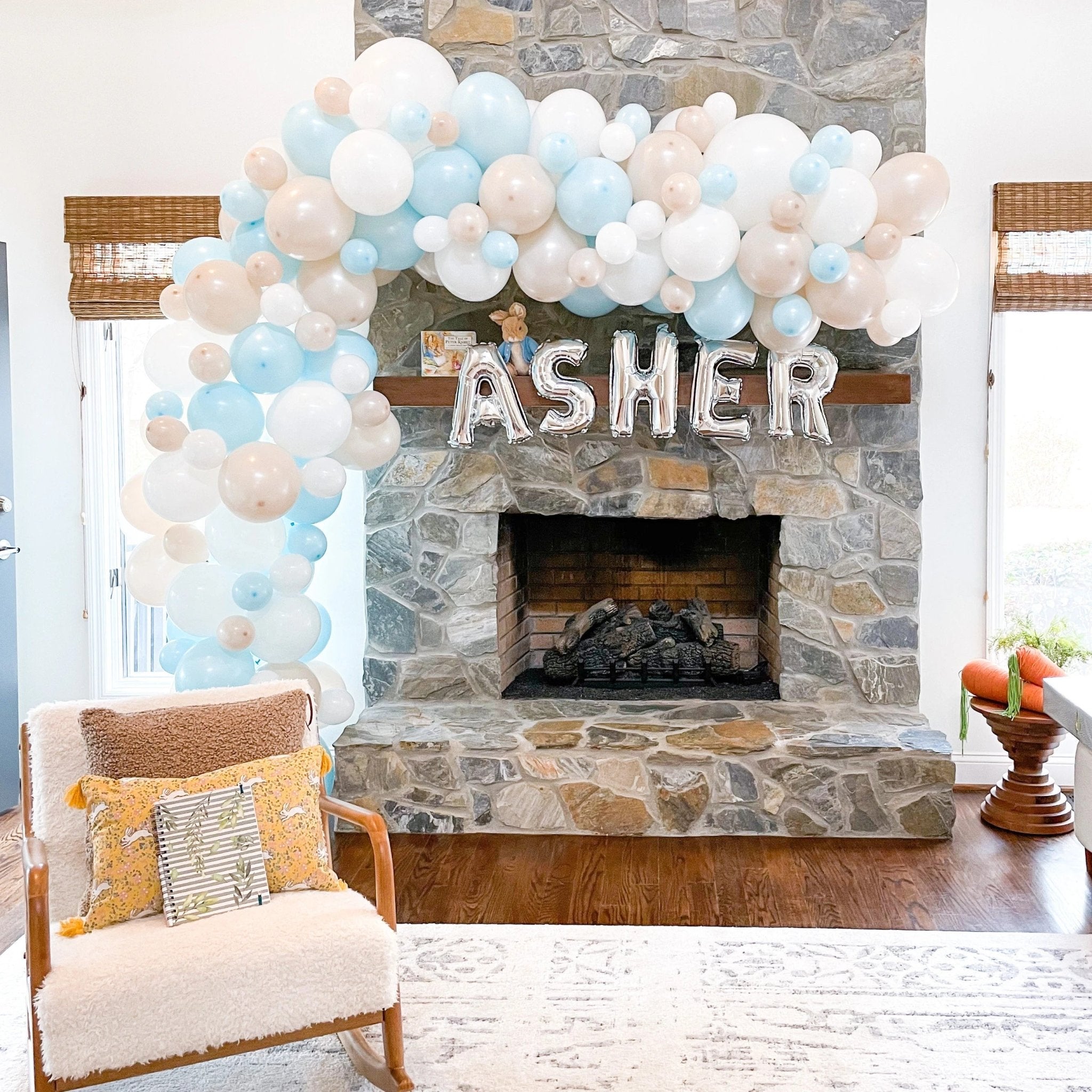 White Balloon Garland 5 foot