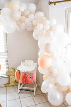 White Balloon Garland 5 foot