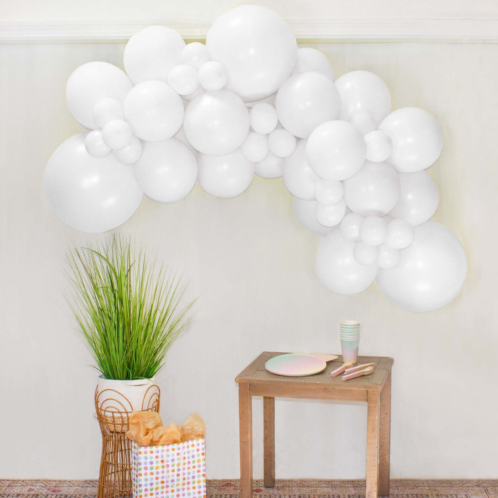 White Balloon Garland 5 foot
